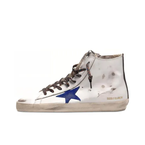 Golden Goose Francy Стильные Скейтбординги Мужской Белый Эффект Потертости Позиционирование Стиля