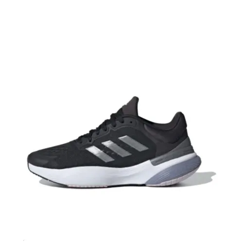 Adidas Response Super 3,0 Low Топ Беговые кроссовки Женские Черный Серый