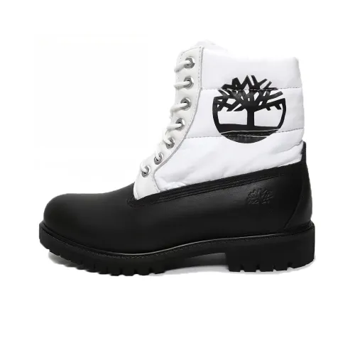 Timberland 6 Inch Дышащий Теплоизоляционный Высокий Колено Outdoor Мужской Черный Белый