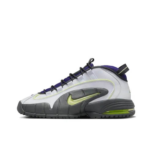 Nike Air Max Penny 1 'Penny Story' MID Топ Винтажные баскетбольные кроссовки Мужской Серебристый Черный Синий