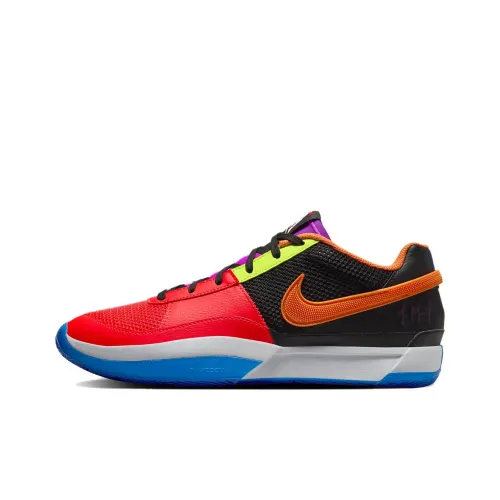 nike Ja 1 Ja Morant 1 Asw EP Low Топ Баскетбольные кроссовки Мужской Красный оранжевый синий Азиатская версия