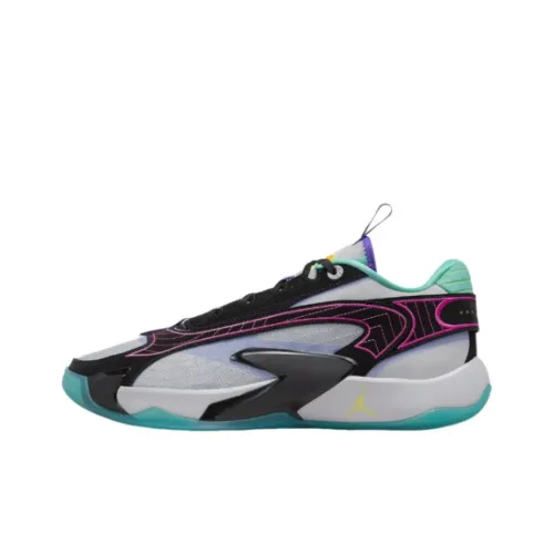 Джордан Luka 2 'All Star' Устойчивый к истиранию Дышащие Низкие Баскетбольные кроссовки Мужские Черный Белый