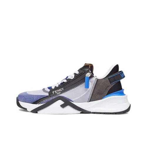 FENDI Match Low Топ Повседневная обувь Мужская Синяя