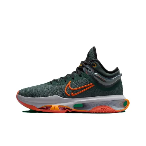 Nike Air Zoom г.T. Jump 2 Баскетбольные кроссовки MID Топ Зеленый Мужской