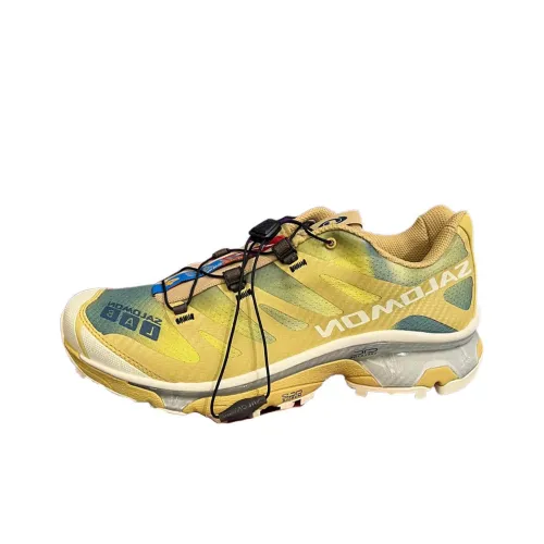SALOMON XT 4 Slip-Resistant Low Top Streetwear Men's Yellow SALOMON XT 4 Противоскользящий Низкий Топ Уличная Обувь Мужская Желтая