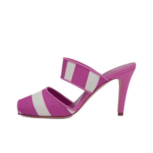 MANOLO BLAHNIK Натуральная кожа Домашние тапочки Женские Розовые