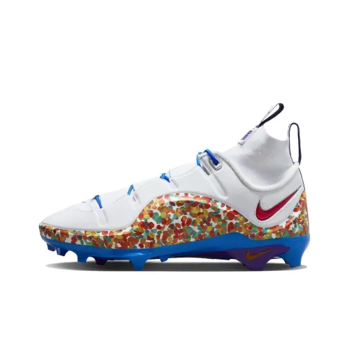 Nike Lebron 4 FG Твердый грунт устойчивый к истиранию дышащие футбольные бутсы мужские белые