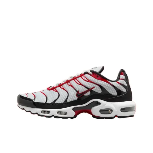Nike Air Max Plus Устойчивый к истиранию Низкий Топ Casual Мужской Черный Белый Красный