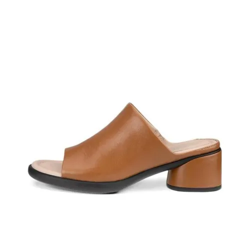 Ecco Слипоны 5,5 см Женские Коричневые