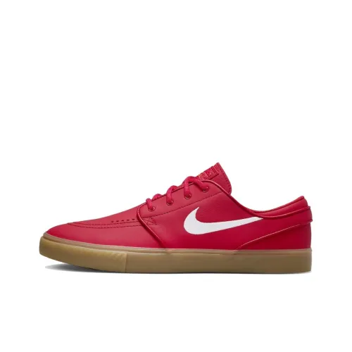 Nike SB Stefan Janoski Амортизация Износостойкие Низкие Кроссовки для Скейтбординга Мужские Красный Белый