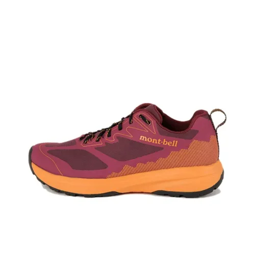 MONTBELL Trail Hopper Slip-resistant Abrasion-resistant Low Top Casual Shoes Women's Burgundy MONTBELL Trail Hopper Противоскользящий Устойчивый к истиранию Низкий Топ Повседневная Обувь Женская Бордовый