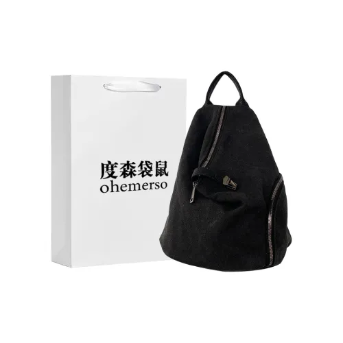 Dusen Kangaroo Холст Рюкзак Стандартный Унисекс Черный Бежевый Хаки