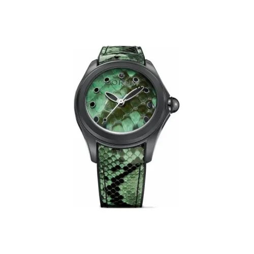 Corum ADMIRAL Collection Автоматический Механический Механизм Унисекс Часы 42 мм Зеленый Циферблат Нержавеющая Сталь Корпус Резиновый Ремешок