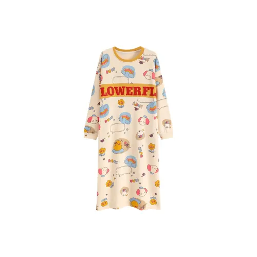 JinShaLa Ночная сорочка Женская Желтая