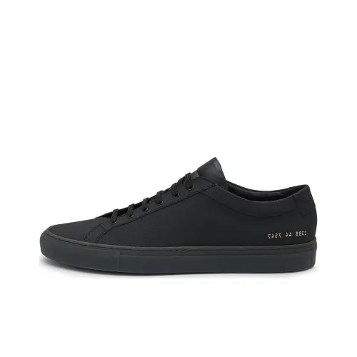 COMMON PROJECTS Low-Top Canvas Shoes Мужские Черные