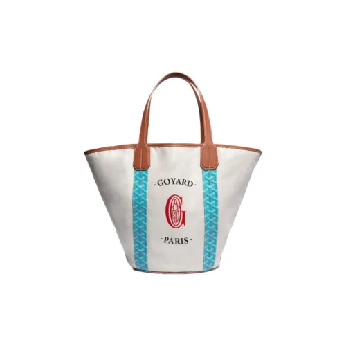 GOYARD Belharra Хлопок с коровьей кожей Сумка на плечо Женская Синяя Зеленая