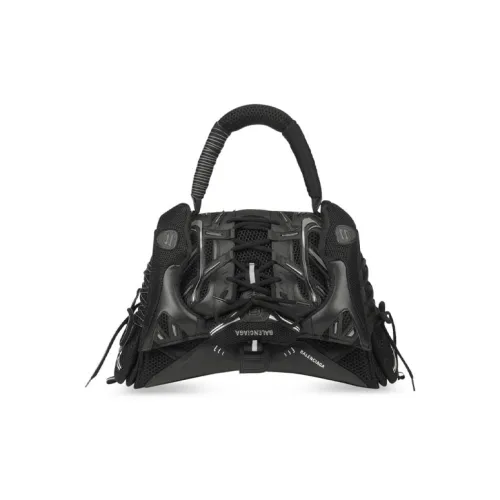 Balenciaga Hourglass Кожа Сумка Hourglass Шар Шнурки Кружево Вверх Сумка Сумка через плечо Сумка через плечо Средний