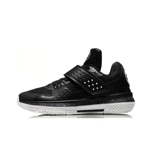 Battle Armor Подкладка Устойчивая к истиранию Дышащая Низкий Топ Баскетбольные Кроссовки Мужские Стандартный Черный