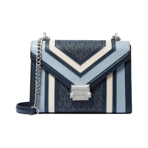 MICHAEL KORS Whitney ПУ (полиуретан) Сумка через плечо Сумка на плечо Средняя Женская Морской синий и Многоцветный
