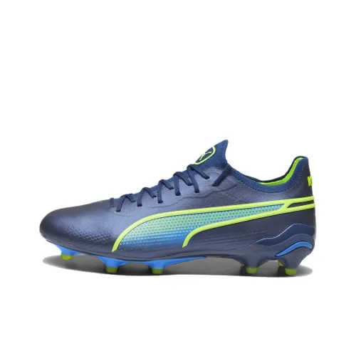 PUMA KING ULTIMATE FG AG Футбольные бутсы Женские Синие Зеленые