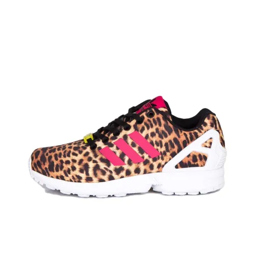 Adidas Originals ZX Flu Slip-Resistant Low Top Casual Women's Leopard Print Adidas Originals ZX Flu Slip-Resistant Низкий Топ Casual Женский с Леопардовым Принтом