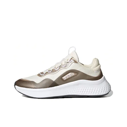 ADIDAS NEO Primrose Sleek Дышащий Низкий Топ Casual Женский Бежевый Белый Коричневый