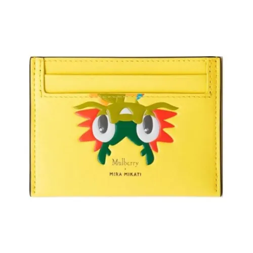 Mulberry Кошелек из коровьей кожи женский канареечно-желтый