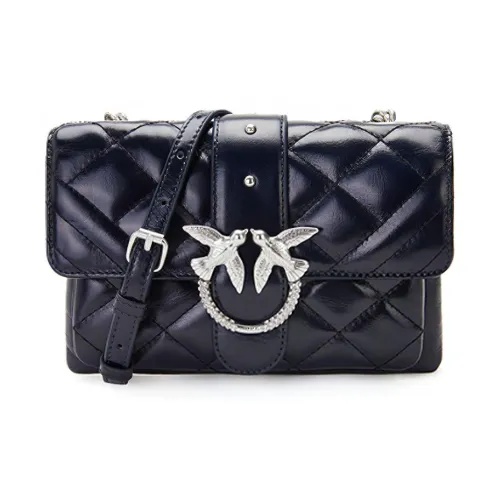 PINKO SIMPLY Корова Кожа Сумка через плечо Мини Женская Черная