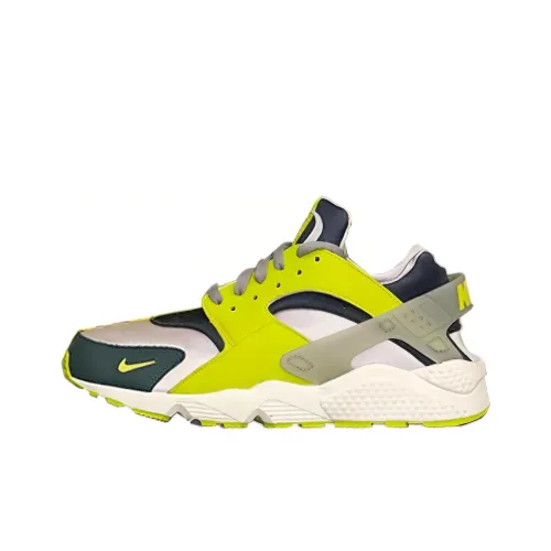 Nike Air Huarache Oregon Ducks Шокабойеры Противоскользящие Устойчивые к истиранию Низкий Топ Беговые кроссовки Мужские Серый Зеленый