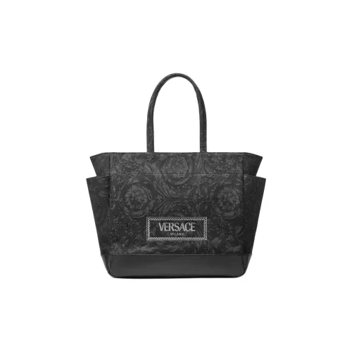 VERSACE Нейлоновая сумка с хлопком Tote сумка для покупок сумка для пеленок унисекс черный