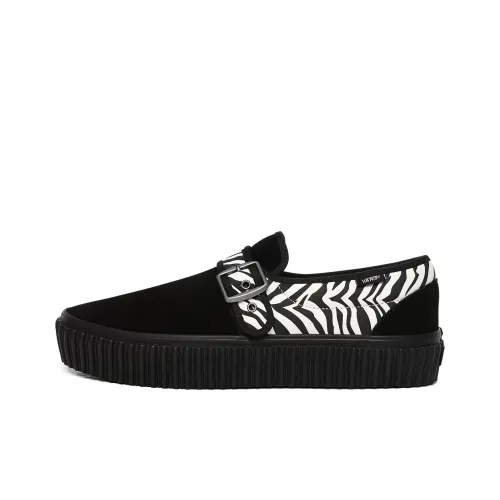 Vans Style 47 Creeper Low Топ Скейтборд Кроссовки Унисекс Черный Белый