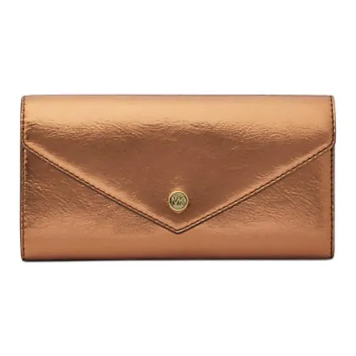 MICHAEL KORS Jet Set Travel Полиуретан Конверт Кошелек Большой Унисекс Бронза