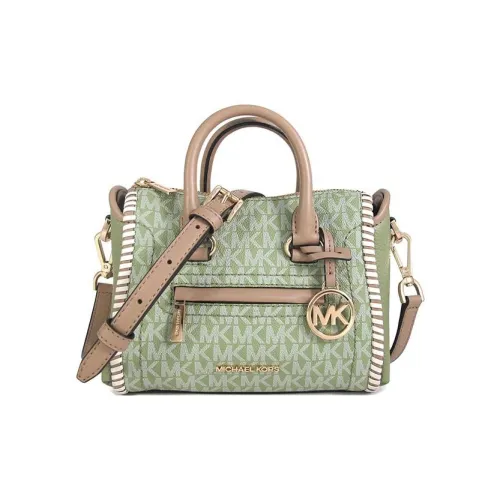 MICHAEL KORS Carine Холст Плечо Сумка через плечо Сумка Экстра Маленькая Женская Фрукт Зеленый
