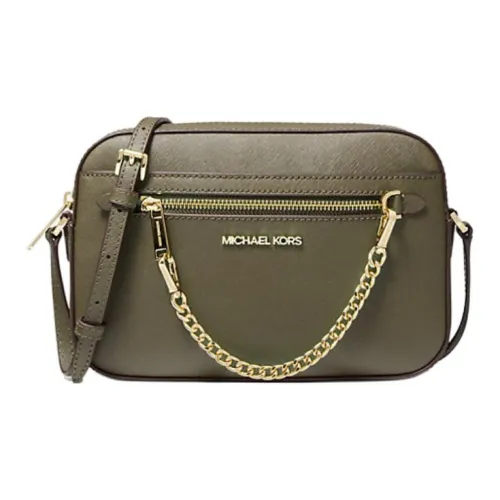 MICHAEL KORS Jet Set Saffiano кожа через плечо сумка большая женская оливковый цвет