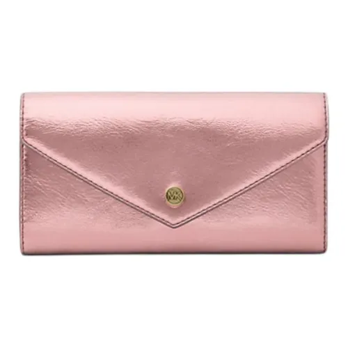 MICHAEL KORS Jet Set Travel Лакированная кожа Кошелек Большой Унисекс Розовый