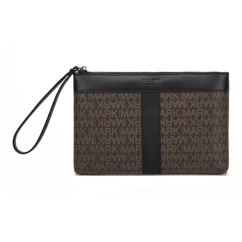 FAIRWHALE Синтетическая кожа запястный ремешок сумка большая унисекс кофе и черный белый и коричневый