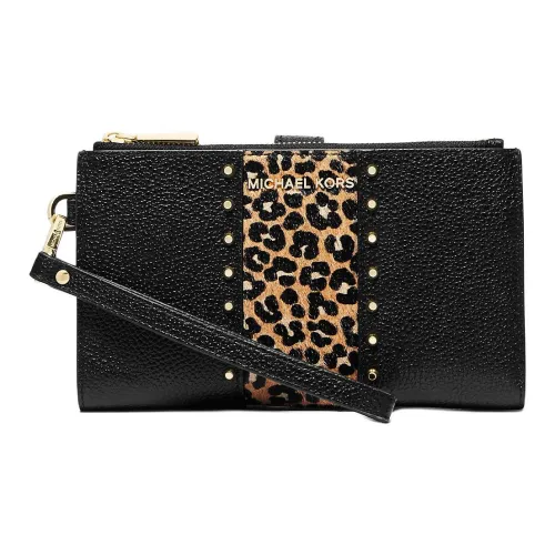 MICHAEL KORS Adele Телячья кожа Чехол для телефона Кошелек Женский Черный