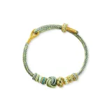 Горный зеленый браслет-шнурок