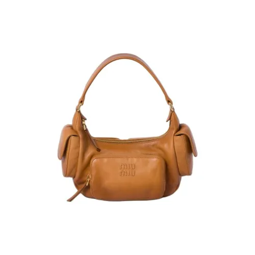 MIU MIU Мягкая сумка-хобо из овечьей кожи сумка через плечо сумка для женщин мед