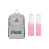 Серебряный рюкзак + розовый и белый охлаждающие рукава