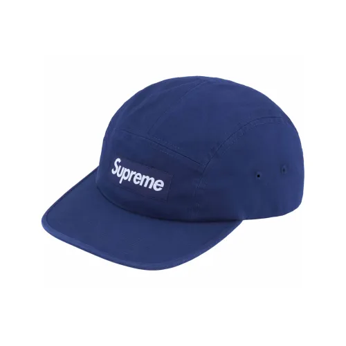 Supreme 100% хлопок саржевые кепки унисекс морской синий