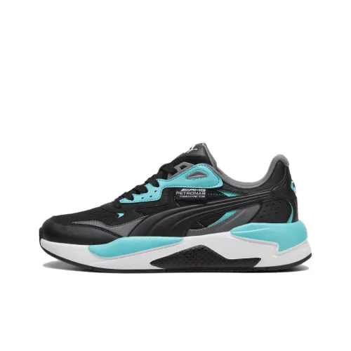 PUMA Mercedes F1 X Ray Speed Shock Absorbers Slip-Resistant Abrasion-Resistant Low-Top Беговые кроссовки Унисекс Черный
