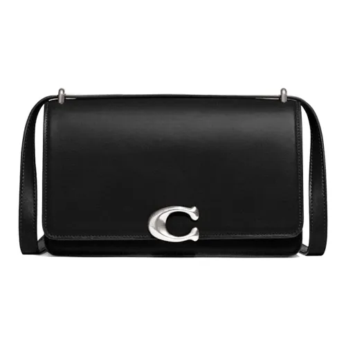 COACH Bandit Коровья кожа Сумка через плечо Сумка на плечо Средняя Женская Черная