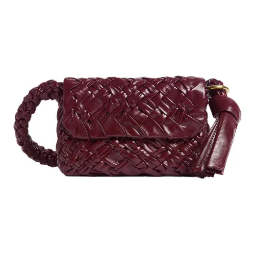 Bottega Veneta Kalimero Коровья кожа Сумка через плечо Женская Barolo Бургунди