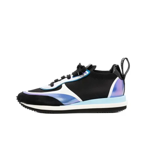 MOSCHINO Низкий топ Повседневная обувь Мужская Черный Синий