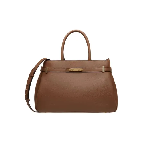 BALLY Рельефная Телячья Кожа Тоут Сумка Сумка для покупок Сумка через плечо Сумка для женщин Коричневый