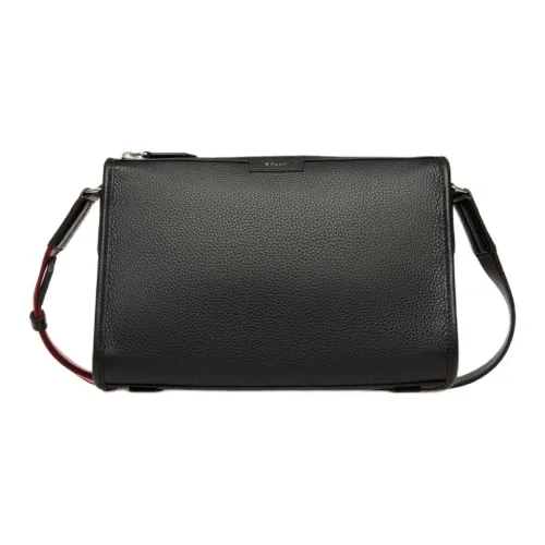 BALLY Коровья кожа крупнозернистая Сумка через плечо Маленькая Мужская Черная