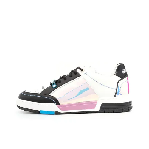 MOSCHINO Низкий Топ Стильный Скейтбординг Мужской Многоцветный