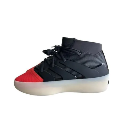 Fear Of God x Adidas Originals Athletics I 'Indiana University' Устойчивый к истиранию MID Топ Повседневная обувь Мужская Черный Красный