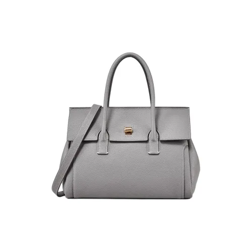 DISSONA Сумка из коровьей кожи сумка-тоут сумка через плечо сумка большая женская серая